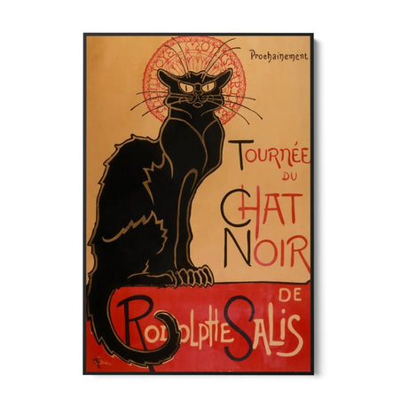Quadro Stampa su Tela Il Gatto Nero, Théophile Alexandre Steinlen - CupidoDesign