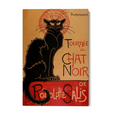 Quadro Stampa su Tela Il Gatto Nero, Théophile Alexandre Steinlen - CupidoDesign
