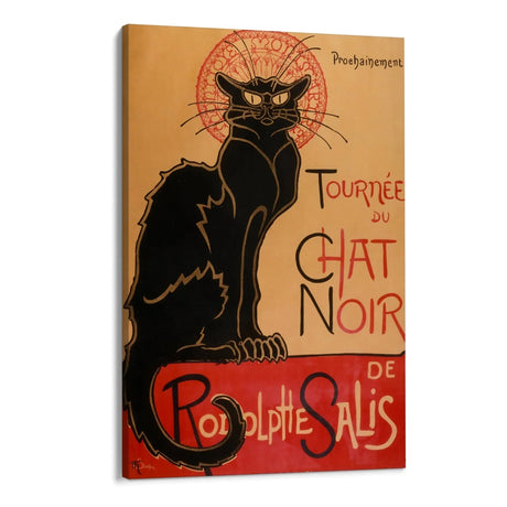 Quadro Stampa su Tela Il Gatto Nero, Théophile Alexandre Steinlen - CupidoDesign