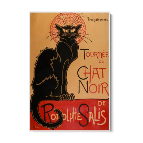 Quadro Stampa su Tela Il Gatto Nero, Théophile Alexandre Steinlen - CupidoDesign