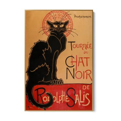 Quadro Stampa su Tela Il Gatto Nero, Théophile Alexandre Steinlen - CupidoDesign