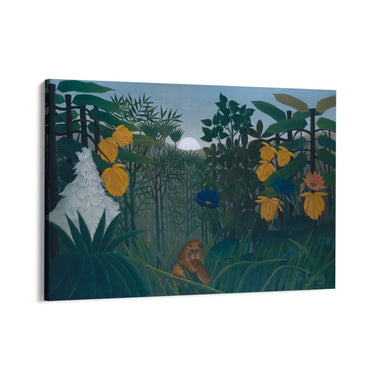Quadro Stampa su Tela Il Pasto del Leone, Henri Rousseau - CupidoDesign