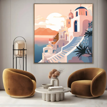 Quadro Stampa su Tela Il sole del sud - CupidoDesign
