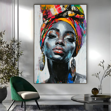 Quadro Stampa su Tela Il sorriso che sfugge - CupidoDesign