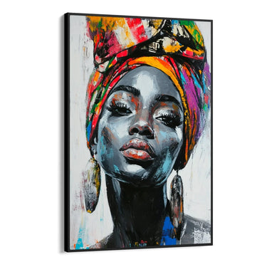 Quadro Stampa su Tela Il sorriso che sfugge - CupidoDesign
