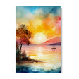 Quadro Stampa su Tela Il tramonto vivace - CupidoDesign