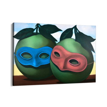 Quadro Stampa su Tela Il valzer dell'esitazione, Rene Magritte - CupidoDesign