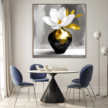 Quadro Stampa su Tela Il vaso dorato - CupidoDesign