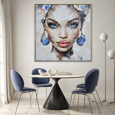 Quadro Stampa su Tela Il volto che svanisce - CupidoDesign