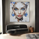 Quadro Stampa su Tela Il volto che svanisce - CupidoDesign