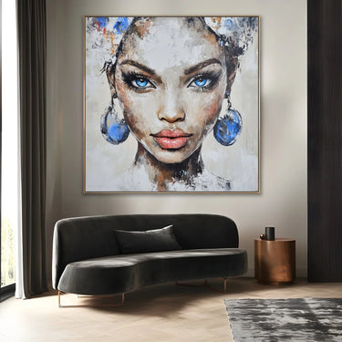 Quadro Stampa su Tela Il volto che svanisce - CupidoDesign