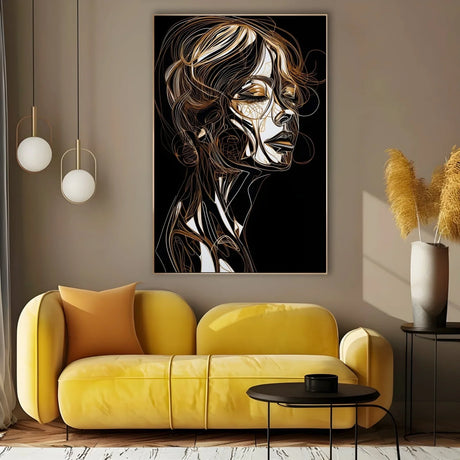 Quadro Stampa su Tela Immagine Femminile - CupidoDesign
