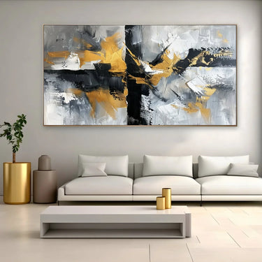 Quadro Stampa su Tela Impatto d'oro - CupidoDesign