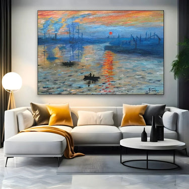 Quadro Stampa su Tela Impression Soleil Levant - Claude Monet - CupidoDesign
