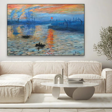 Quadro Stampa su Tela Impression Soleil Levant - Claude Monet - CupidoDesign