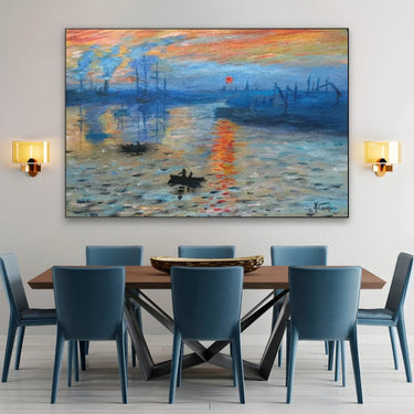Quadro Stampa su Tela Impression Soleil Levant - Claude Monet - CupidoDesign