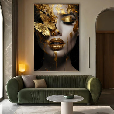 Quadro Stampa su Tela Incantesimo Dorato - CupidoDesign