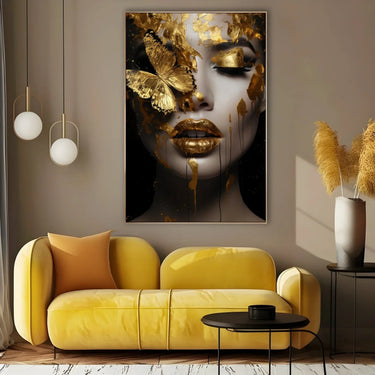 Quadro Stampa su Tela Incantesimo Dorato - CupidoDesign