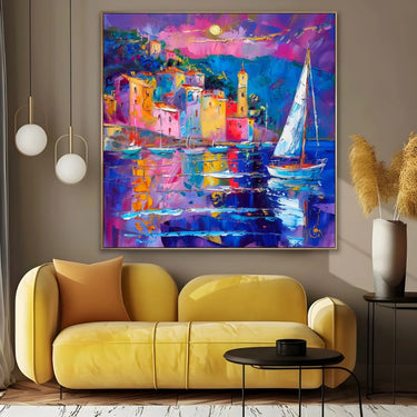 Quadro Stampa su Tela Incanto Costiero - CupidoDesign
