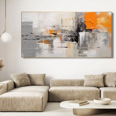 Quadro Stampa su Tela Incontro con l'Arancione - CupidoDesign
