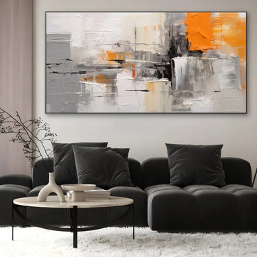 Quadro Stampa su Tela Incontro con l'Arancione - CupidoDesign