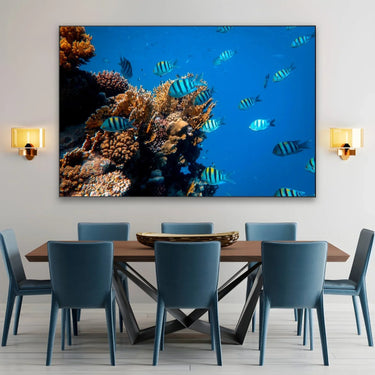 Quadro Stampa su Tela Incontro Corallino - CupidoDesign