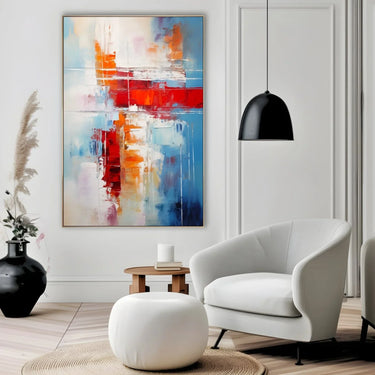 Quadro Stampa su Tela Incontro rosso - CupidoDesign
