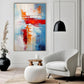 Quadro Stampa su Tela Incontro rosso - CupidoDesign