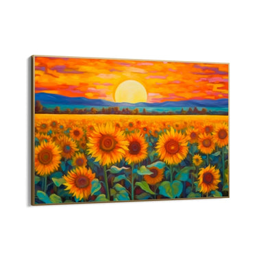 Quadro Stampa su Tela Infiniti Girasoli - CupidoDesign