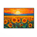 Quadro Stampa su Tela Infiniti Girasoli - CupidoDesign