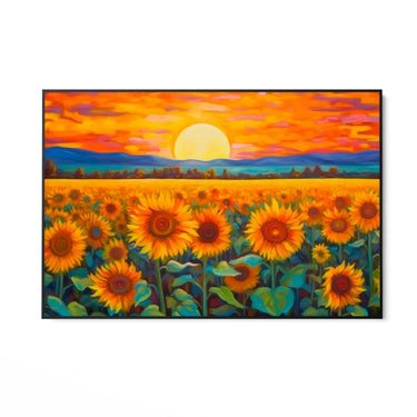 Quadro Stampa su Tela Infiniti Girasoli - CupidoDesign