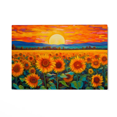 Quadro Stampa su Tela Infiniti Girasoli - CupidoDesign