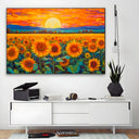 Quadro Stampa su Tela Infiniti Girasoli - CupidoDesign