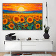 Quadro Stampa su Tela Infiniti Girasoli - CupidoDesign