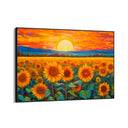 Quadro Stampa su Tela Infiniti Girasoli - CupidoDesign