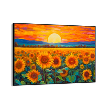 Quadro Stampa su Tela Infiniti Girasoli - CupidoDesign