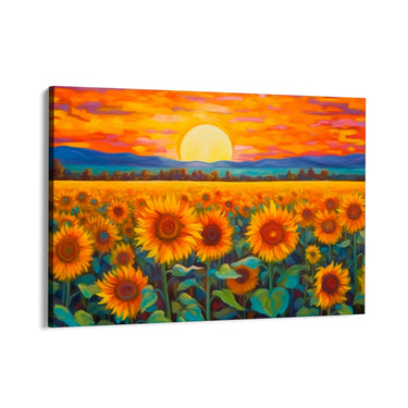 Quadro Stampa su Tela Infiniti Girasoli - CupidoDesign