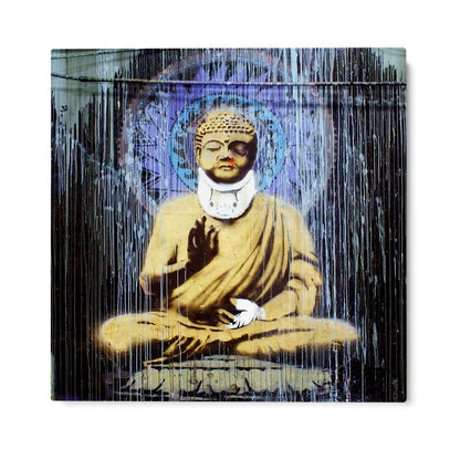 Skadad Buddha, Banksy