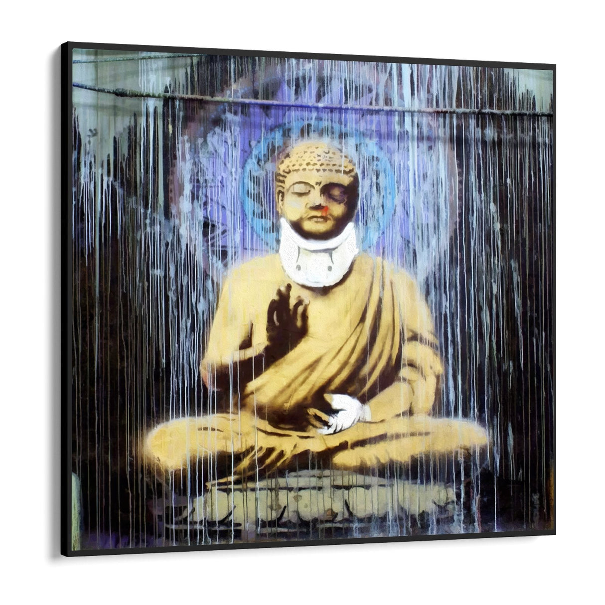 Skadet Buddha, Banksy