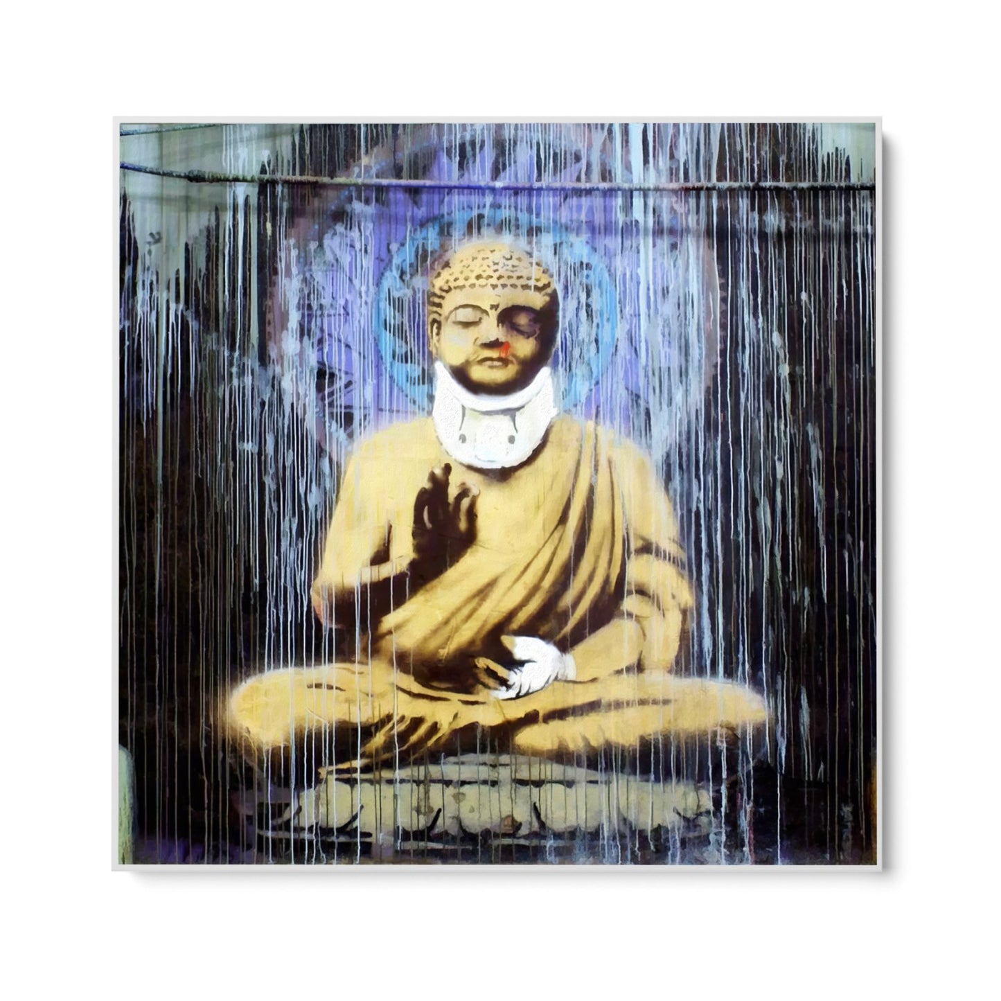 Skadet Buddha, Banksy