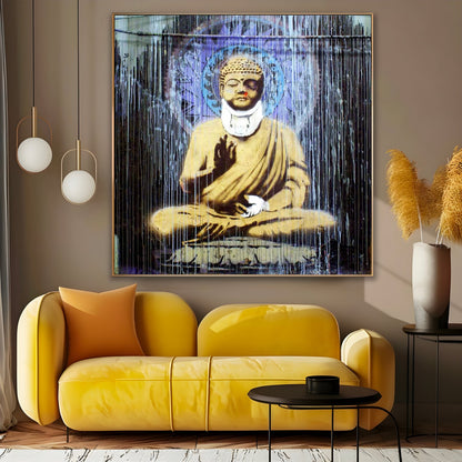 Gewonde Boeddha, Banksy