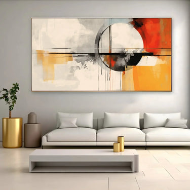 Quadro Stampa su Tela Intersezione di colori e forme - CupidoDesign