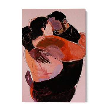 Quadro Stampa su Tela Intreccio di Cuori - CupidoDesign