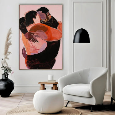 Quadro Stampa su Tela Intreccio di Cuori - CupidoDesign