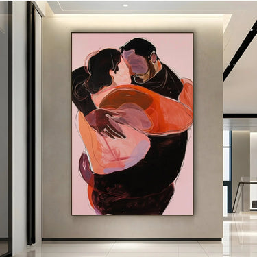 Quadro Stampa su Tela Intreccio di Cuori - CupidoDesign