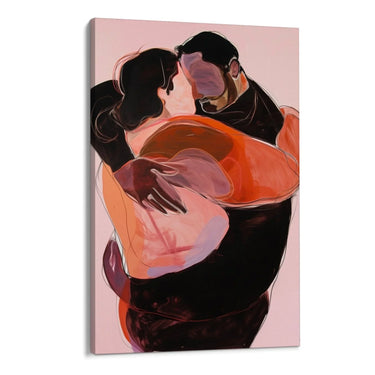 Quadro Stampa su Tela Intreccio di Cuori - CupidoDesign