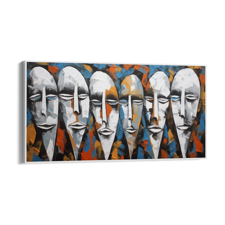 Quadro Stampa su Tela Introspezioni Mascherate - CupidoDesign