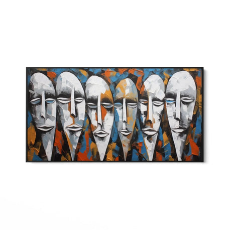 Quadro Stampa su Tela Introspezioni Mascherate - CupidoDesign