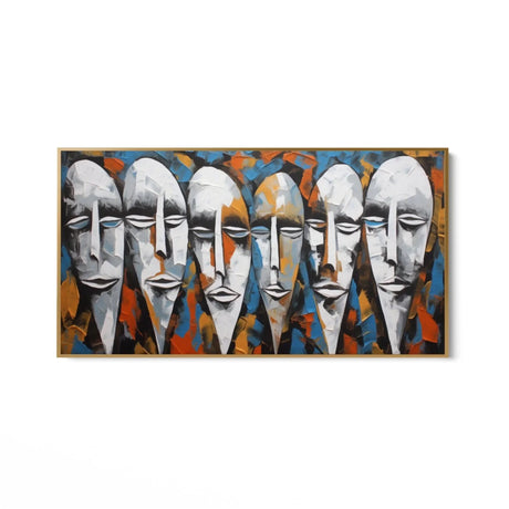 Quadro Stampa su Tela Introspezioni Mascherate - CupidoDesign