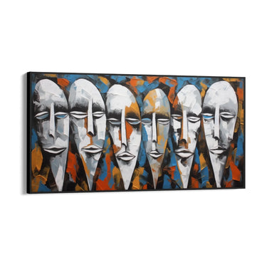 Quadro Stampa su Tela Introspezioni Mascherate - CupidoDesign